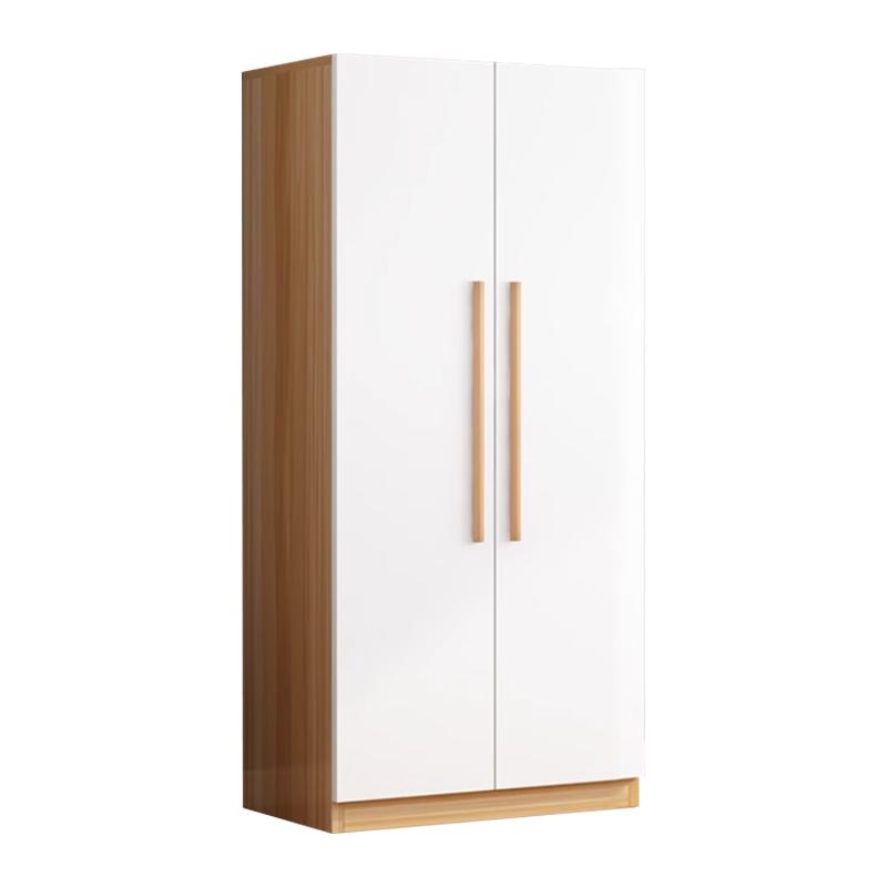 臻远 简约木质衣柜,衣服收纳柜，ZY4022325 浅胡桃白门 售卖规格：1台