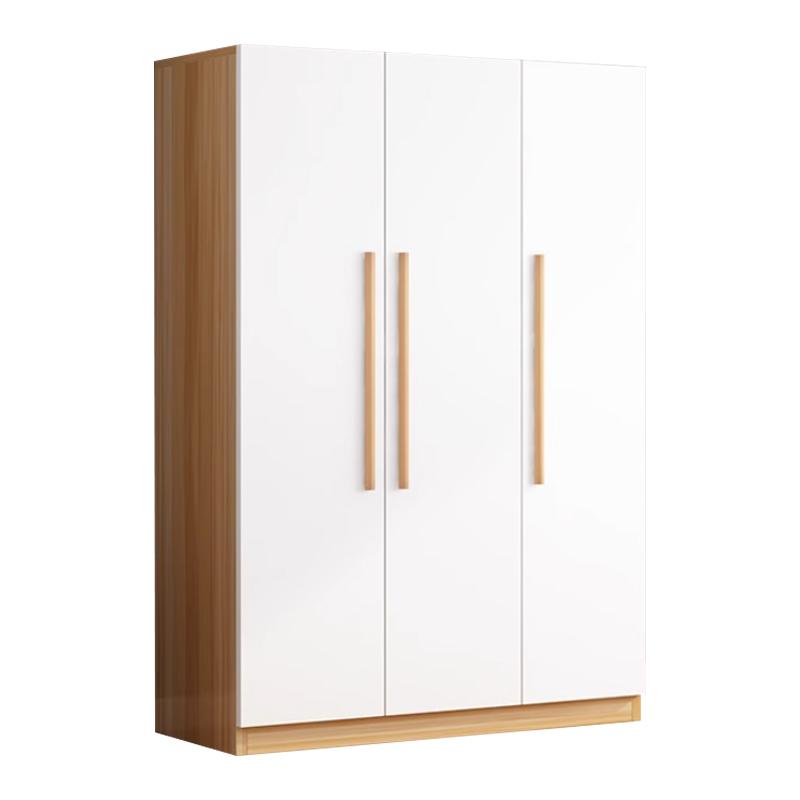 臻远 简约木质衣柜,衣服收纳柜，ZY4022327 浅胡桃白门 售卖规格：1台