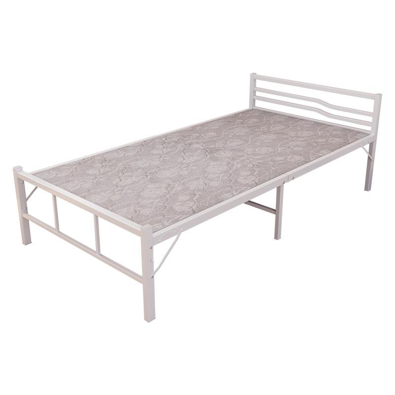 臻远 钢木床,简易折叠床,单人床，ZY4052504 白色0.8米 售卖规格：1张