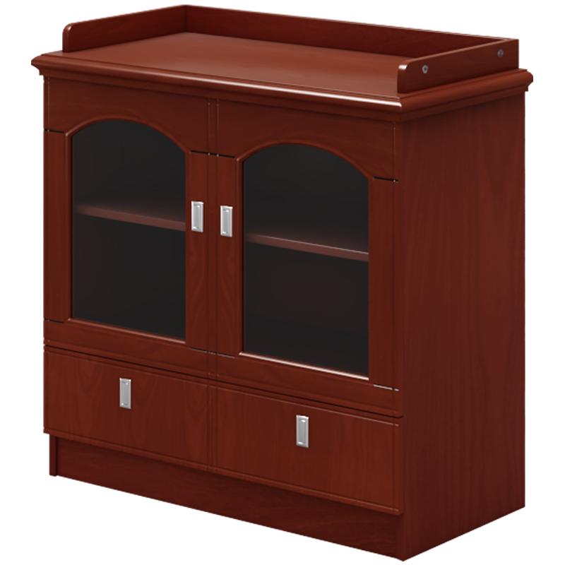 臻远 简约茶水柜木质贴皮油漆矮柜餐边柜收纳柜0.8米，ZY-CSG-4 800*400*800mm 售卖规格：1个