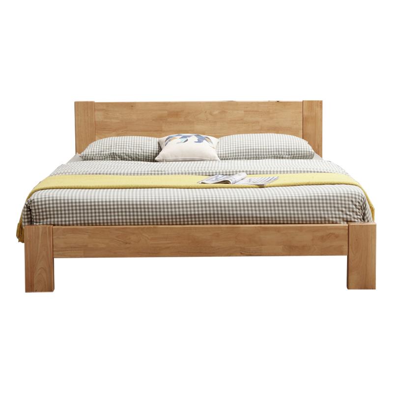 臻远 实木床,卧室床,北欧床,公寓床,家用床，ZY-SMC-176 1800*2000*750mm 售卖规格：1张