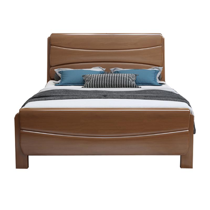 臻远 现代简约实木床,双人床,家用床,卧室床，ZY-SMC-67 1500*2000*100mm 售卖规格：1张