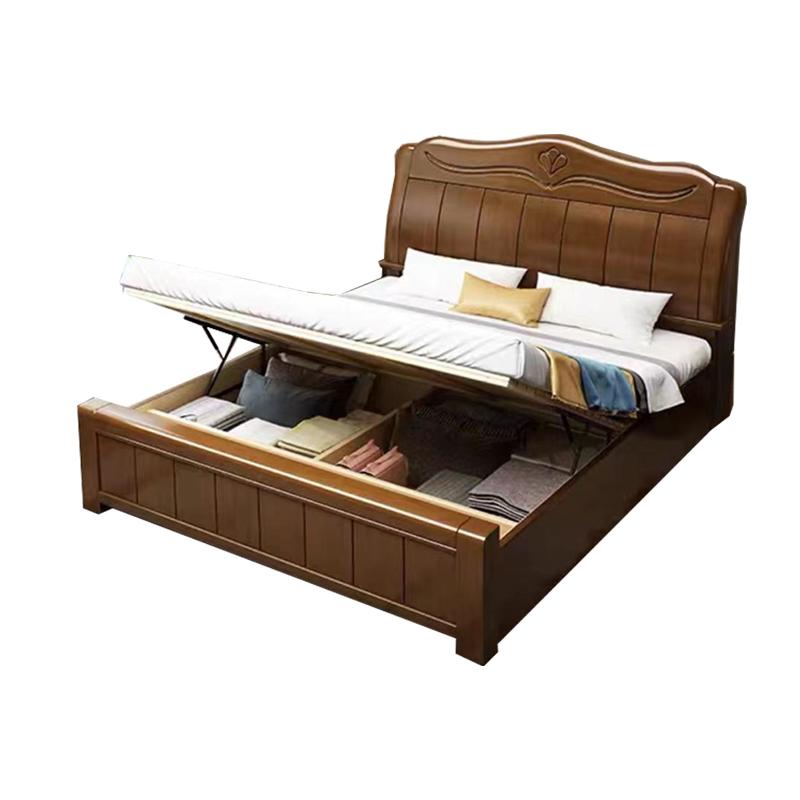 臻远 现代简约实木床,双人床,家用床,卧室床，ZY-SMC-86 1500*2000*750mm 售卖规格：1张