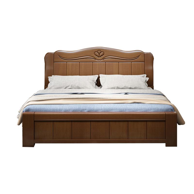 臻远 现代简约实木床,双人床,家用床,卧室床，ZY-SMC-88 1800*2000*750mm 售卖规格：1张