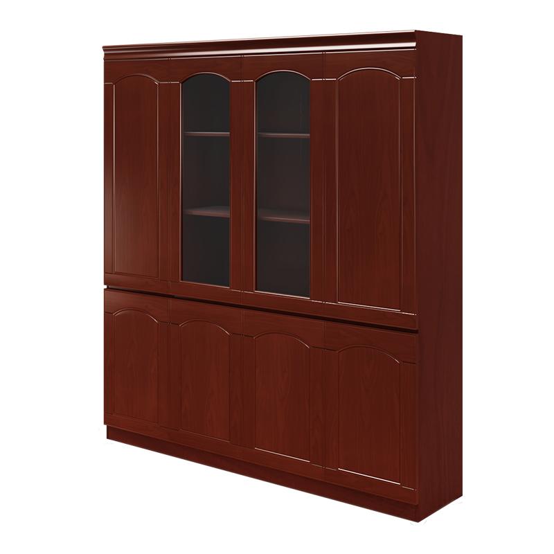 臻远 文件柜油漆贴木皮资料柜书柜，ZY-YGB-05 1800*400*2000mm 售卖规格：1个