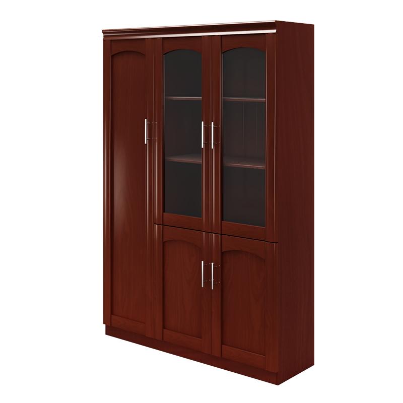 臻远 文件柜油漆贴木皮资料柜书柜，ZY-YGB-08 1350*400*2000mm 售卖规格：1个