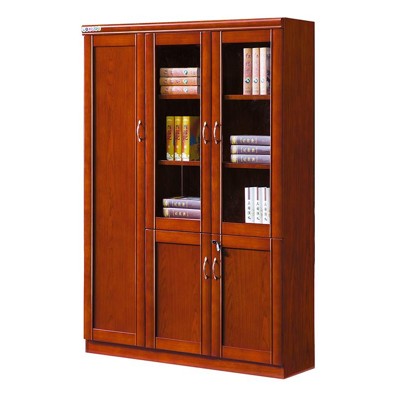 臻远 木质文件柜油漆贴木皮资料柜书柜 三门，ZY051411* 1350*400*2000mm 售卖规格：1台