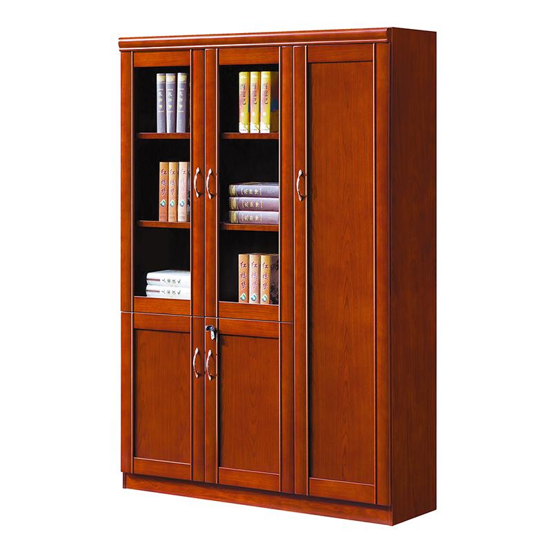 臻远 木质文件柜油漆贴木皮资料柜书柜 三门，ZY051412* 1350*400*2000mm 售卖规格：1台