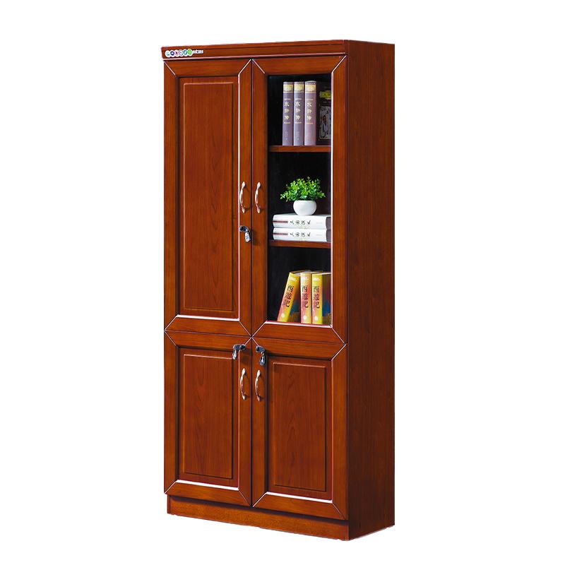 臻远 木质文件柜油漆贴木皮资料柜书柜 二门，ZY051422* 900*400*2200mm 售卖规格：1台