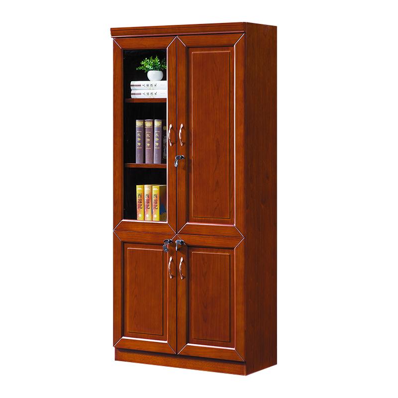 臻远 木质文件柜油漆贴木皮资料柜书柜 二门，ZY051423* 900*400*2200mm 售卖规格：1台