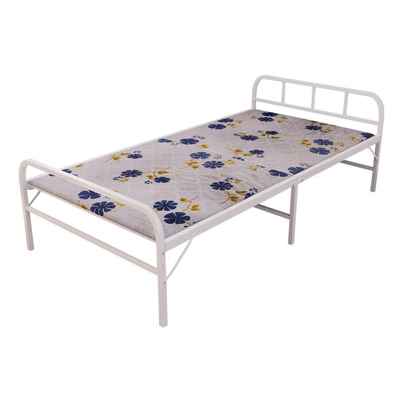 臻远 钢木床,简易折叠床,单人床，ZY4052501* 0.8米白色 售卖规格：1张