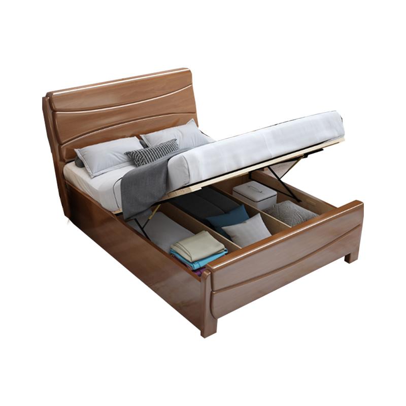 臻远 现代简约实木床,双人床,家用床,卧室床，ZY-SMC-68* 1500*2000*100mm 售卖规格：1张