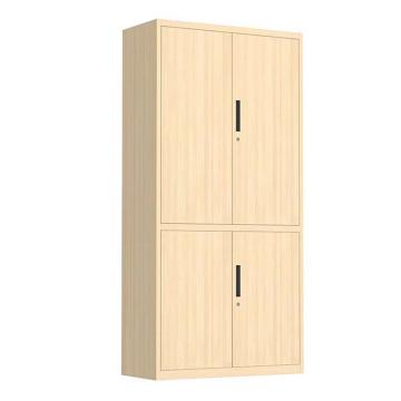 震怡 薄边拆装转印浅樱桃木纹不等体通双节柜，ZY-ZBBDTTSJYTM W900*D400*H1850mm 厚度0.8mm 售卖规格：1台