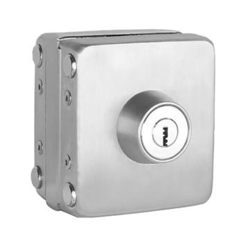 安赛瑞 玻璃门锁，460097 304不锈钢 75x80x38mm 单开门-不带反锁 售卖规格：1个