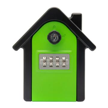 安赛瑞 密码钥匙盒，1C00111 铝合金 150*95*50mm 内部尺寸85x78x45mm 绿色搭配一把钥匙 售卖规格：1个