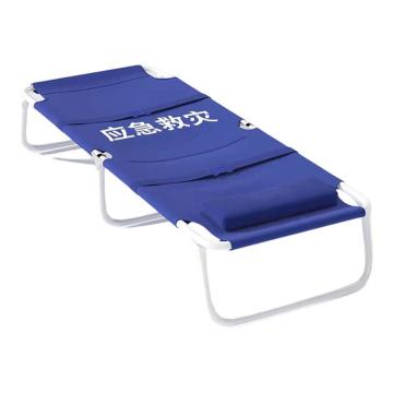 安赛瑞 折叠床，1G00508 应急救灾折叠床 材质：600D牛津布阻燃/Q215钢管 国标版 困束带+PVC板+枕头 售卖规格：1箱