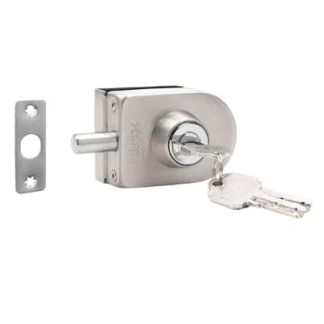 安赛瑞 无框玻璃门地锁，5D00754 304不锈钢 长约77mm 单门-钥匙款 售卖规格：1把