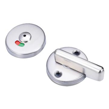 安赛瑞 厕所隔断门锁，5D00410 不锈钢 直径64mm A款201不锈钢平门锁 售卖规格：1个