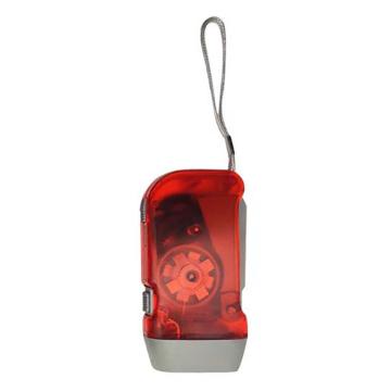 安赛瑞 手压发光手电，1G00396 手压发光手电 材质：塑料 规格：10x5.2cm 红色 售卖规格：1盒