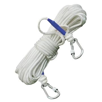 安赛瑞 逃生绳，310305 逃生绳 材质：涤纶 直径8mm长20m双钩 售卖规格：1包