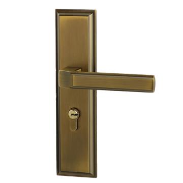 安赛瑞 门锁，520072 锌合金 锁板尺寸218x55mm 锁把尺寸125mm 咖啡古铜色 售卖规格：1个