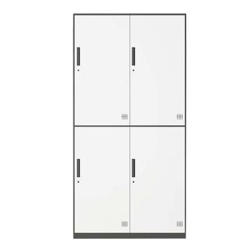 震怡 更衣柜四门深灰套白，ZY-GYGHBT4 900*500*1850mm 厚度0.8mm 售卖规格：1台