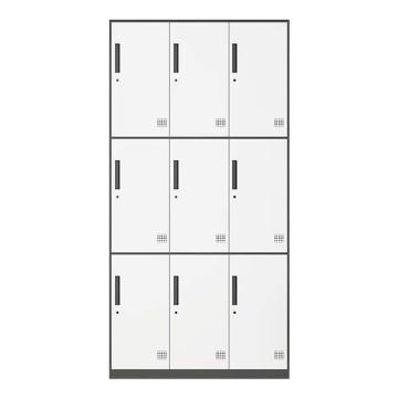 震怡 更衣柜九门深灰套白，ZY-GYGHBT9 900*500*1850mm 厚度0.8mm 售卖规格：1台