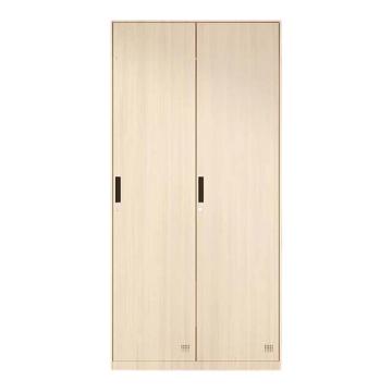 震怡 薄边拆装转印浅樱桃木纹二门更衣柜，ZY-ZBGYGYTM2 W900*D500*H1850mm 厚度0.8mm 售卖规格：1台