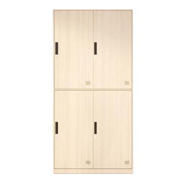 震怡 薄边拆装转印浅樱桃木纹四门更衣柜，ZY-ZBGYGYTM4 W900*D500*H1850mm 厚度0.8mm 售卖规格：1台