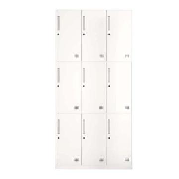 震怡 薄边九门更衣柜，ZY-ZBGYGW9 W900*D400*H1850mm 厚度0.8mm 售卖规格：1台