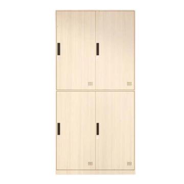 震怡 更衣柜四门樱桃木纹，ZY-GYGYTMW4 900*500*1850mm 厚度0.8mm 售卖规格：1台