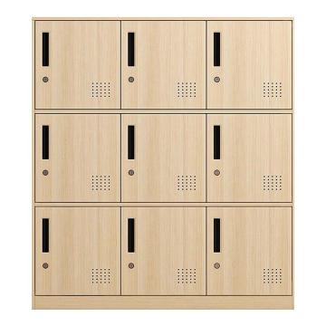 震怡 书包柜9门樱桃木纹，ZY-SBG9YT 900*400*1000mm 厚度0.6mm 售卖规格：1台