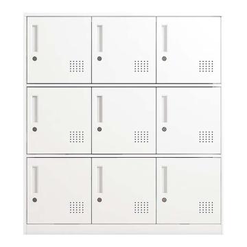 震怡 书包柜9门白色，ZY-SBG9W 900*400*1000mm 厚度0.6mm 售卖规格：1台