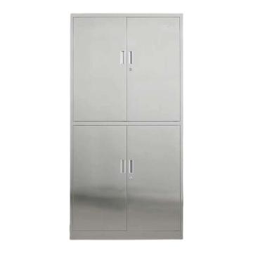 震怡 不锈钢通双节文件柜201款，ZY-BXGWJGTSJT01 900*400*1800mm 厚度0.5mm 售卖规格：1台