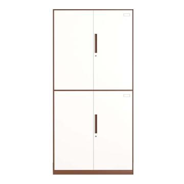 震怡 咖白文件柜（通双节），ZY-WJGKBTSJ 900*400*1850mm 厚度0.8mm 售卖规格：1台