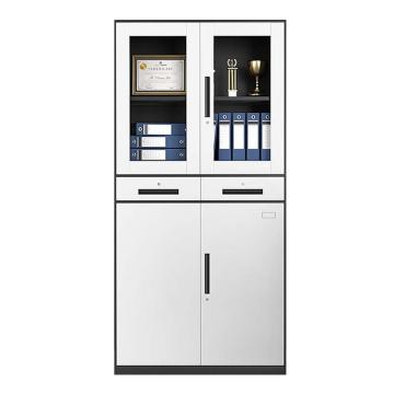 震怡 文件柜中二斗深灰套白，ZY-WJGHBZRD 900*400*1850mm 厚度0.8mm 售卖规格：1台