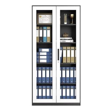 震怡 通玻文件柜深灰套白，ZY-WJGHBTB 900*400*1850mm 厚度0.8mm 售卖规格：1台