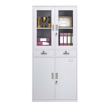 震怡 中二斗文件柜，ZY-ZEDWJGHB W850*D390*H1800mm 厚度0.5mm 售卖规格：1台