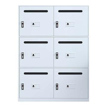 震怡 信报柜六门白色，ZY-XBG6B 800*400*1090mm 厚度0.8mm 售卖规格：1台