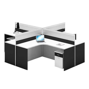 震怡 十字型四人位办公桌，ZY-SH10232 W2800*D2400*H1100mm 售卖规格：1张