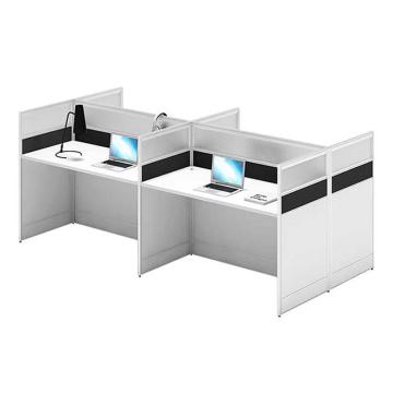 震怡 王字型四人位办公桌，ZY-SH10219 W2400*D1200*1100mm 售卖规格：1张