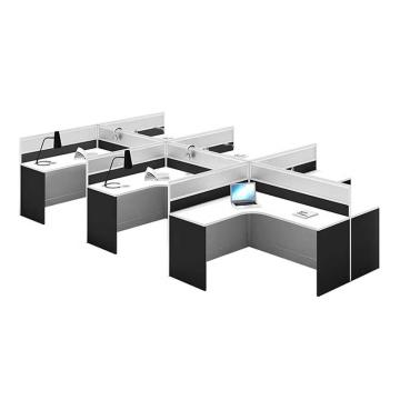 震怡 干字型六人位办公桌，ZY-SH10230 W4200*D2400*H1100mm 售卖规格：1张