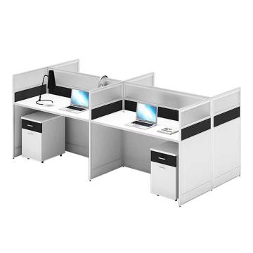 震怡 王字型四人位办公桌（含柜），ZY-SH10220 W2400*D1200*H1100mm 售卖规格：1张