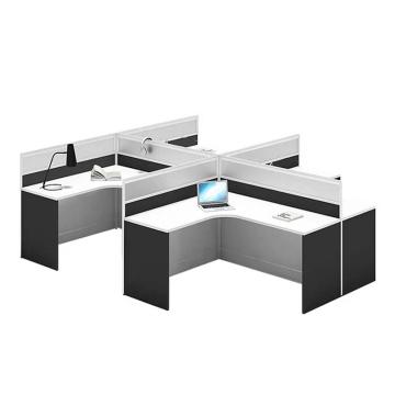 震怡 干字型四人位办公桌，ZY-SH10228 W2800*D2400*H1100mm 售卖规格：1张