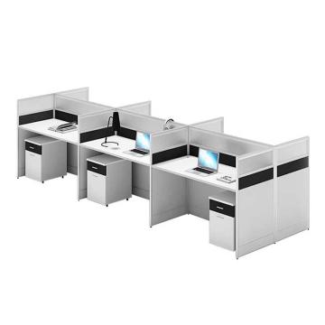 震怡 王字型六人位办公桌（含柜），ZY-SH10222 W3600*D1200*H1100mm 售卖规格：1张