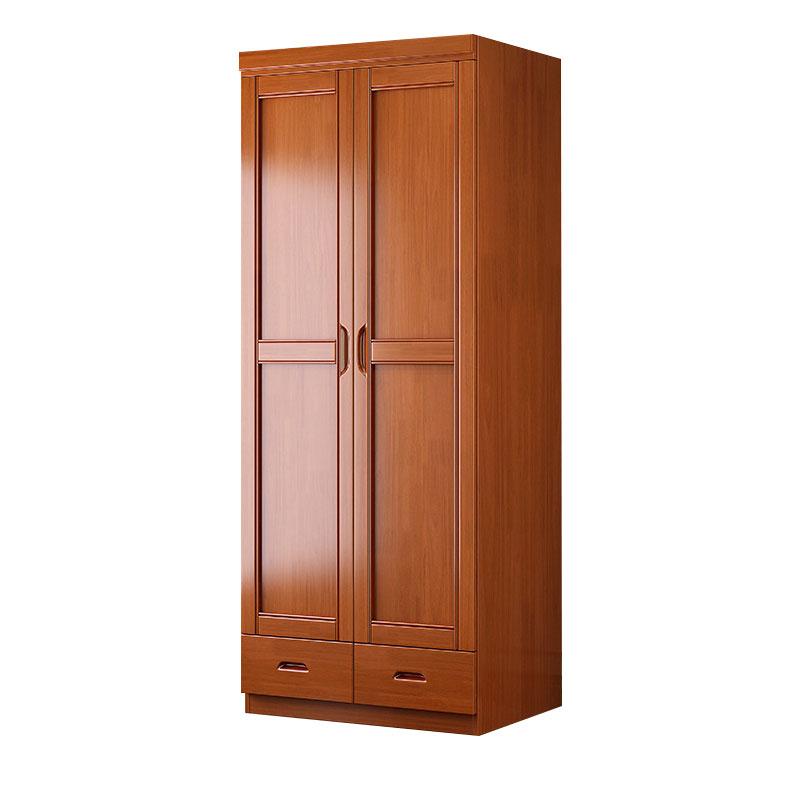 居道夫 中式实木衣柜对开二门衣柜卧室收纳大衣橱，JDF4022714 海棠色 售卖规格：1个