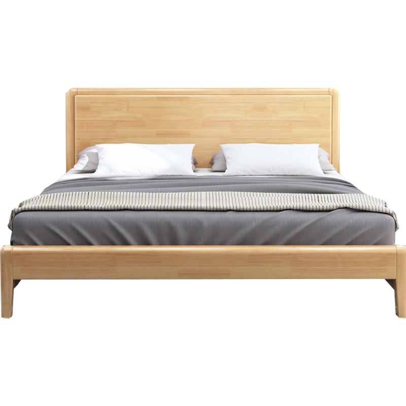 居道夫 实木床卧室床北欧床公寓床家用床 1.8米，JDF-SMC-168 售卖规格：1张