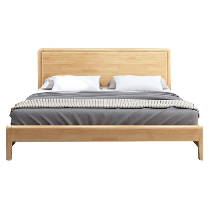 居道夫 实木床卧室床北欧床公寓床家用床 1.2米，JDF-SMC-166 售卖规格：1张