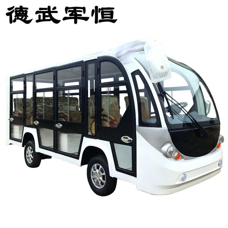 德武军恒 电动观光车电动巡逻车4排8座全封闭观光车四轮摆渡车高档座椅高配，DJEV-8GG 售卖规格：1辆