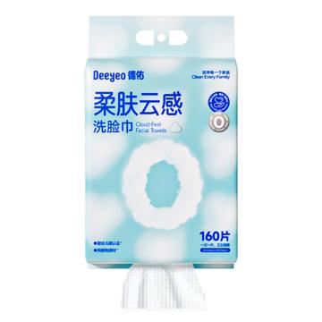 德佑 洗脸巾，线下新升级 悬挂式 160片/包 200×200mm 售卖规格：1包